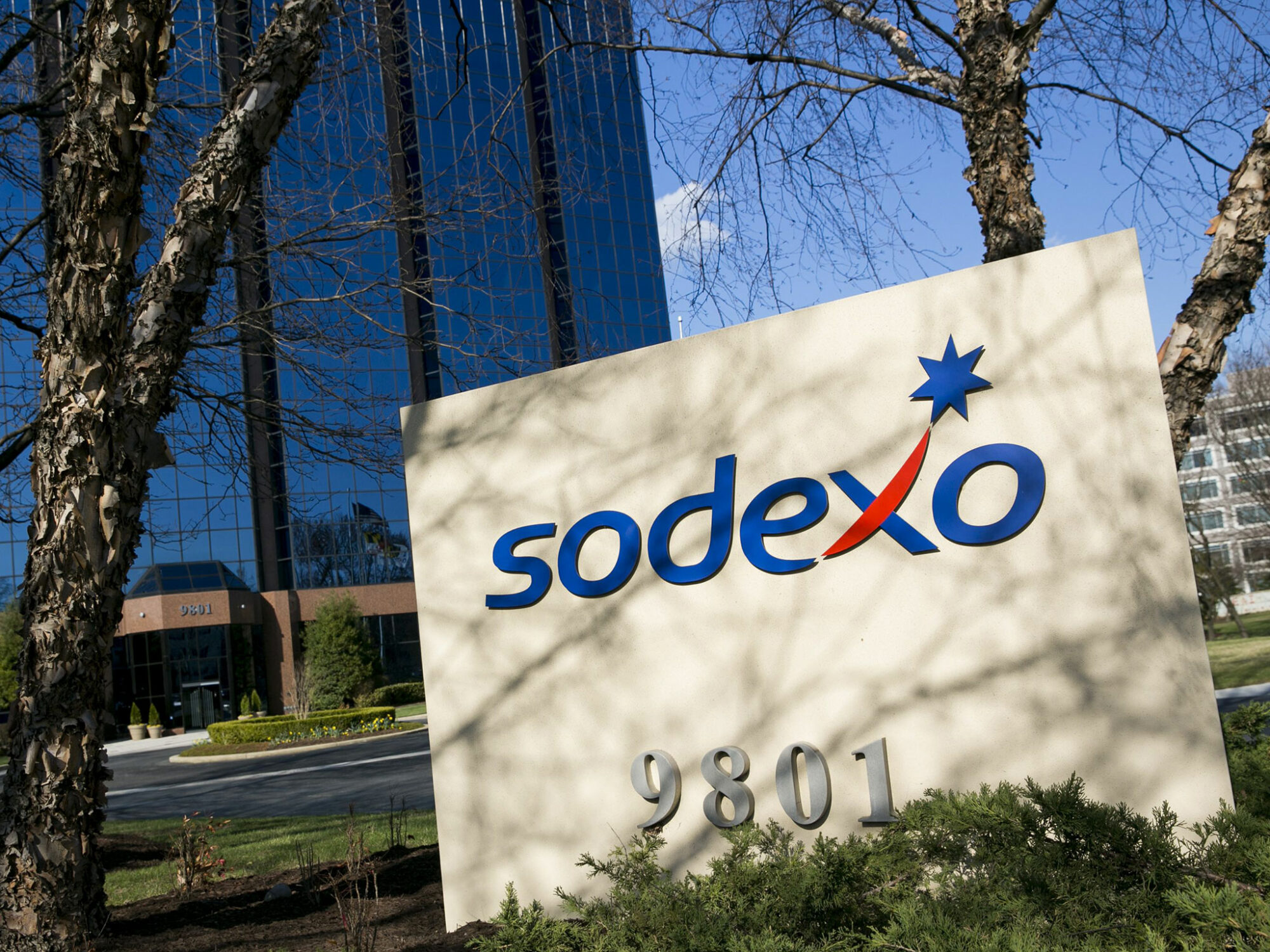 het Sodexo logo voor het kantoor