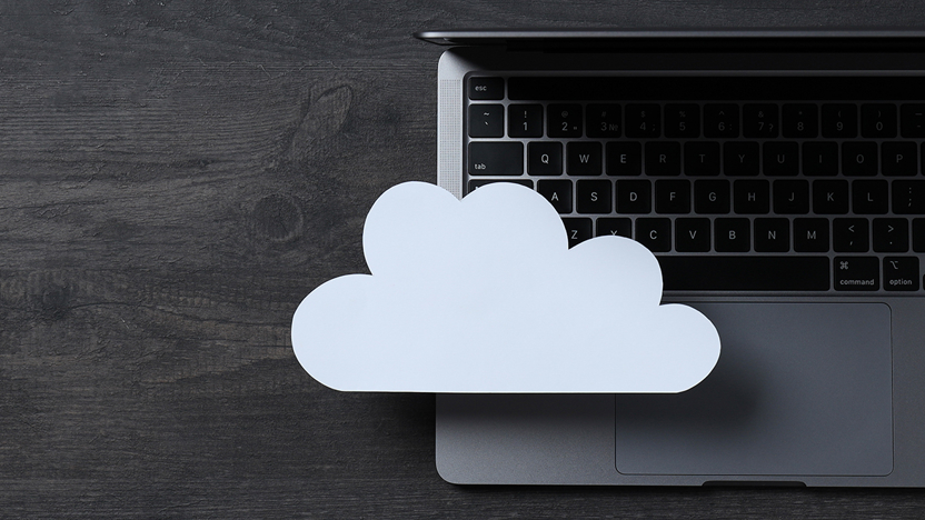 Wolkje en laptop, ter ondersteuning aan het nieuwsbericht over soevereine cloud/digitale soevereniteit